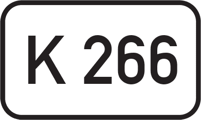 Straßenschild Kreisstraße K 266