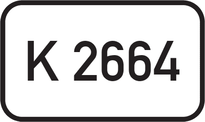 Straßenschild Kreisstraße K 2664