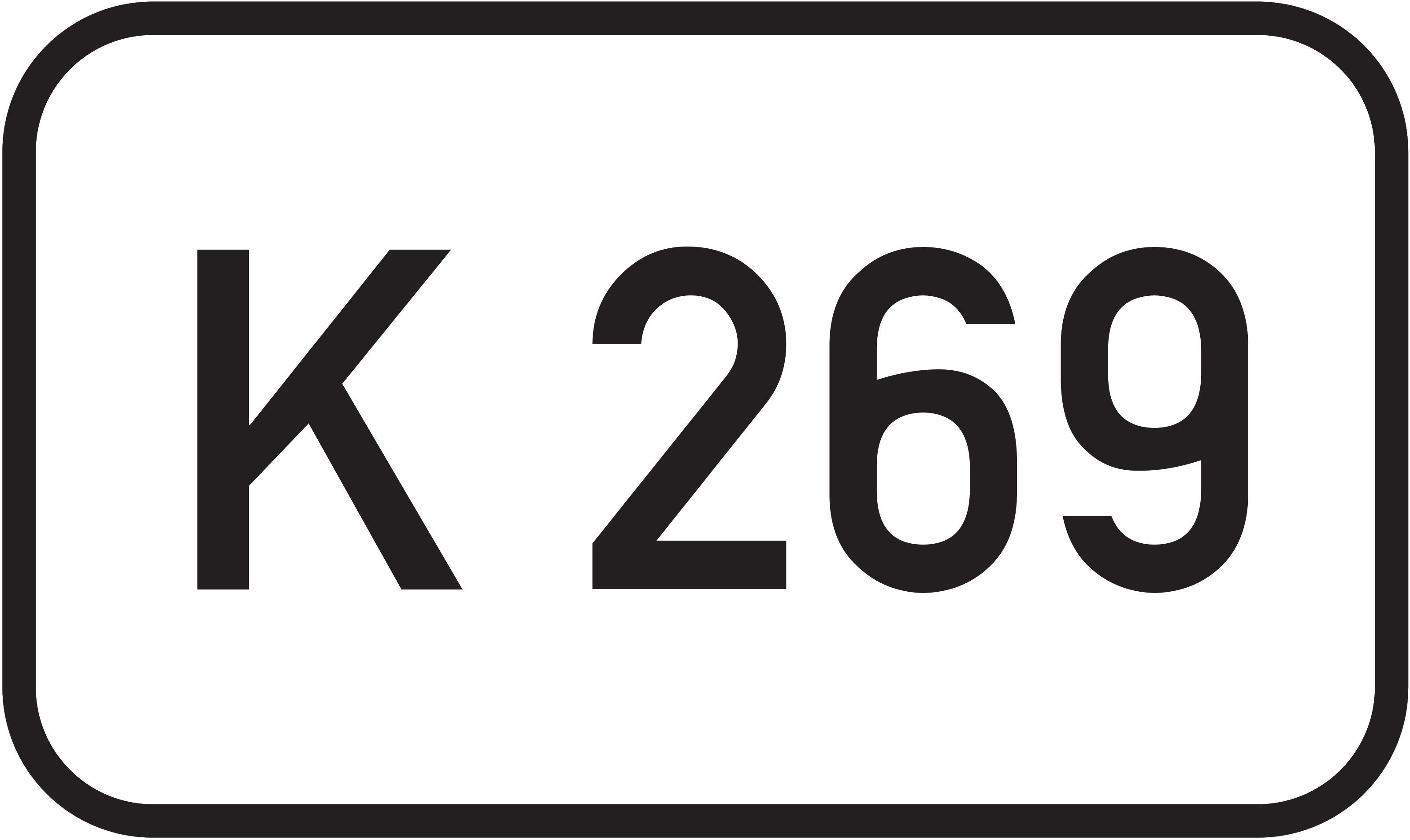 Straßenschild Kreisstraße K 269