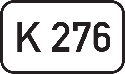 Straßenschild Kreisstraße K 276