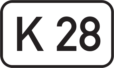 Straßenschild Kreisstraße K 28