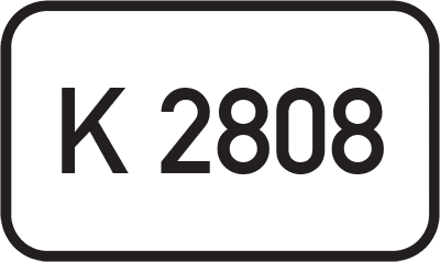 Straßenschild Kreisstraße K 2808
