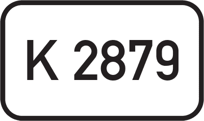 Straßenschild Kreisstraße K 2879