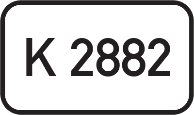 Straßenschild Kreisstraße K 2882