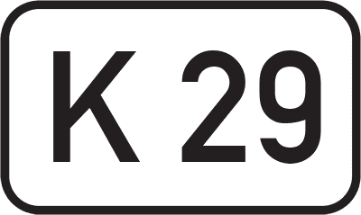 Straßenschild Kreisstraße K 29
