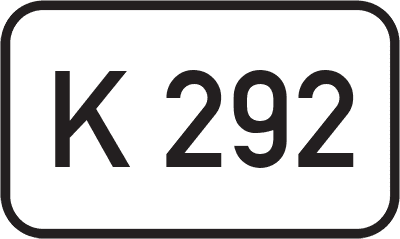 Straßenschild Kreisstraße K 292