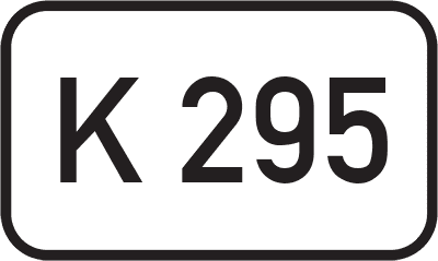 Straßenschild Kreisstraße K 295