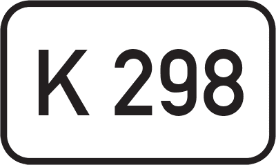 Straßenschild Kreisstraße K 298