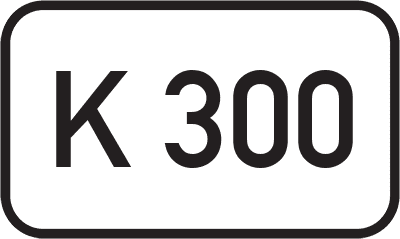 Straßenschild Kreisstraße K 300