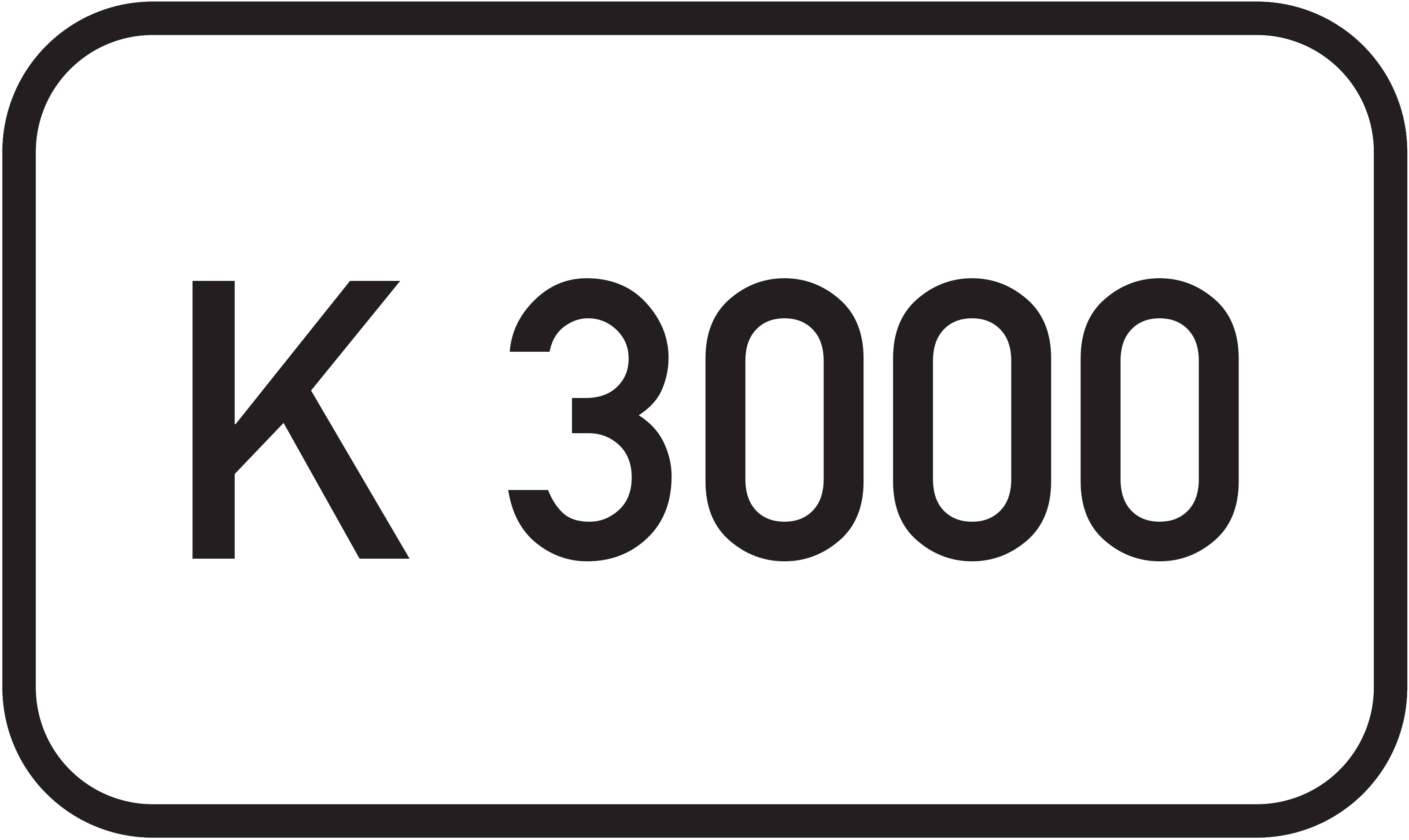 Straßenschild Kreisstraße K 3000