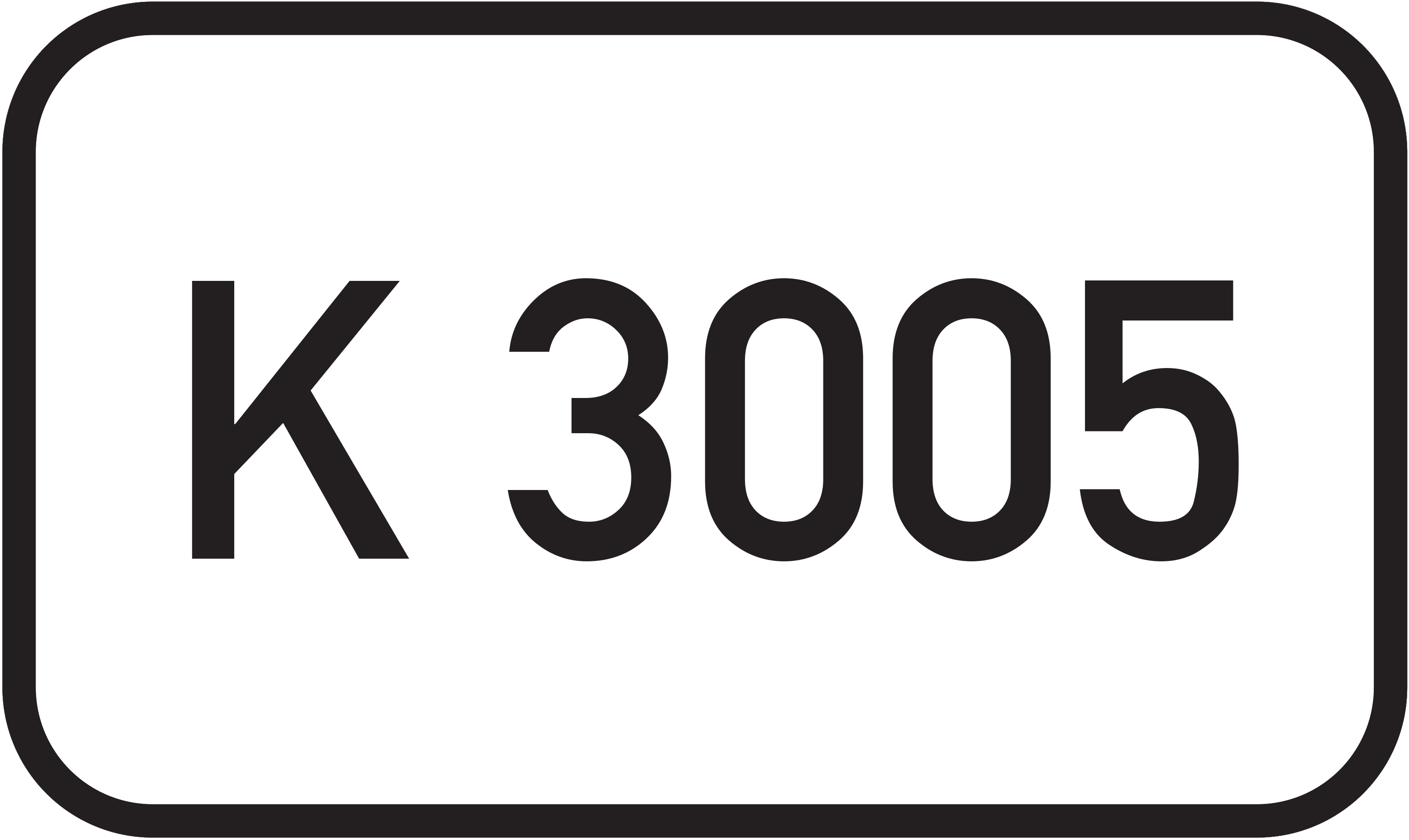 Straßenschild Kreisstraße K 3005