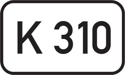 Straßenschild Kreisstraße K 310