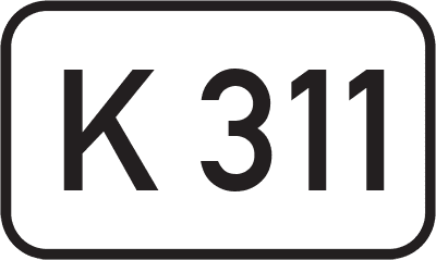 Straßenschild Kreisstraße K 311