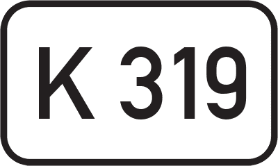 Straßenschild Kreisstraße K 319
