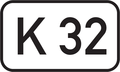 Straßenschild Kreisstraße K 32