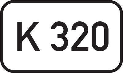 Straßenschild Kreisstraße K 320