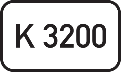 Straßenschild Kreisstraße K 3200
