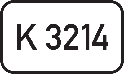 Straßenschild Kreisstraße K 3214