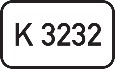 Straßenschild Kreisstraße K 3232