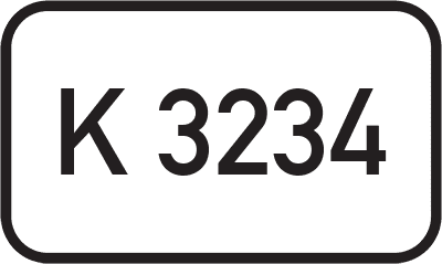 Straßenschild Kreisstraße K 3234