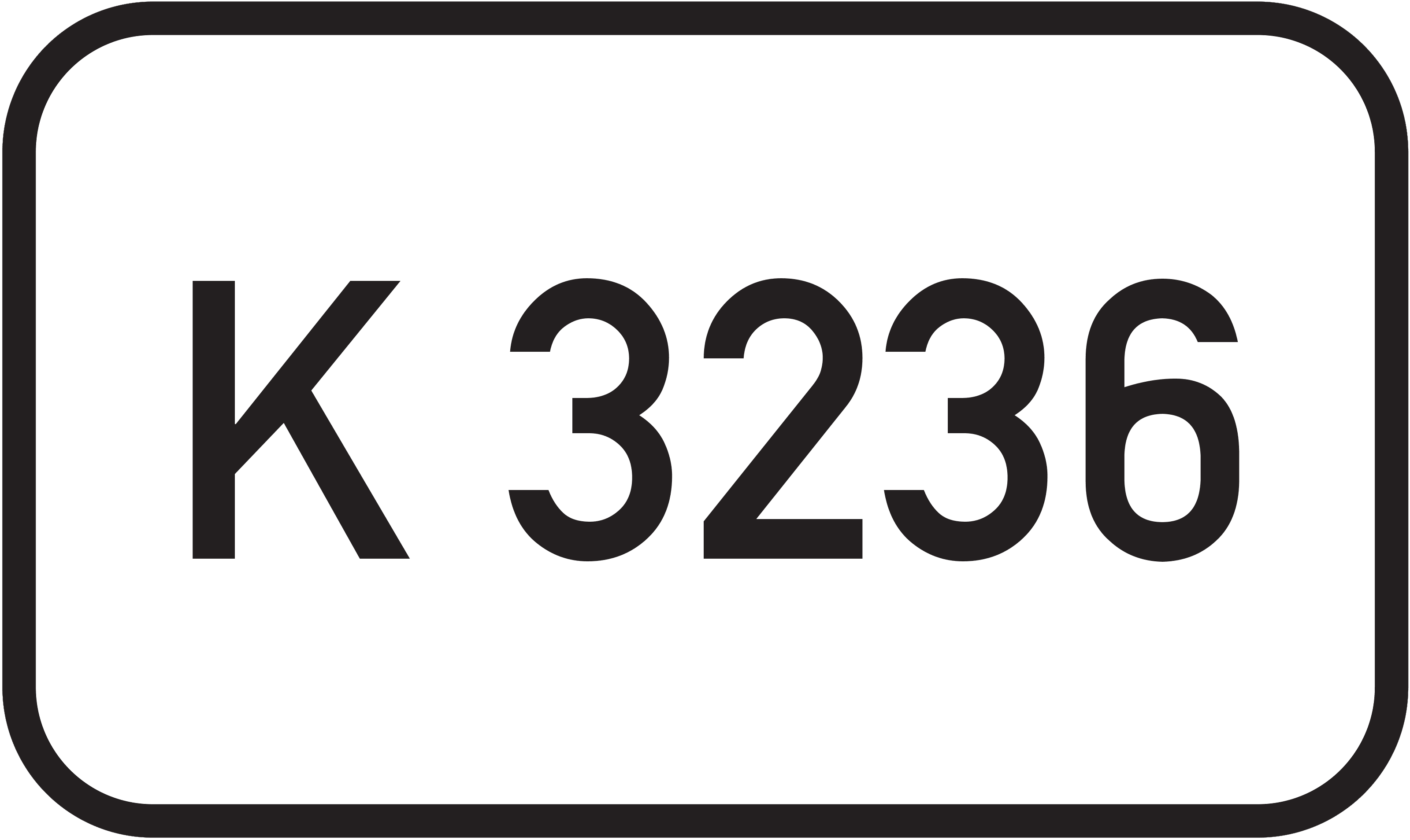 Straßenschild Kreisstraße K 3236