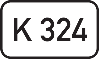 Straßenschild Kreisstraße K 324