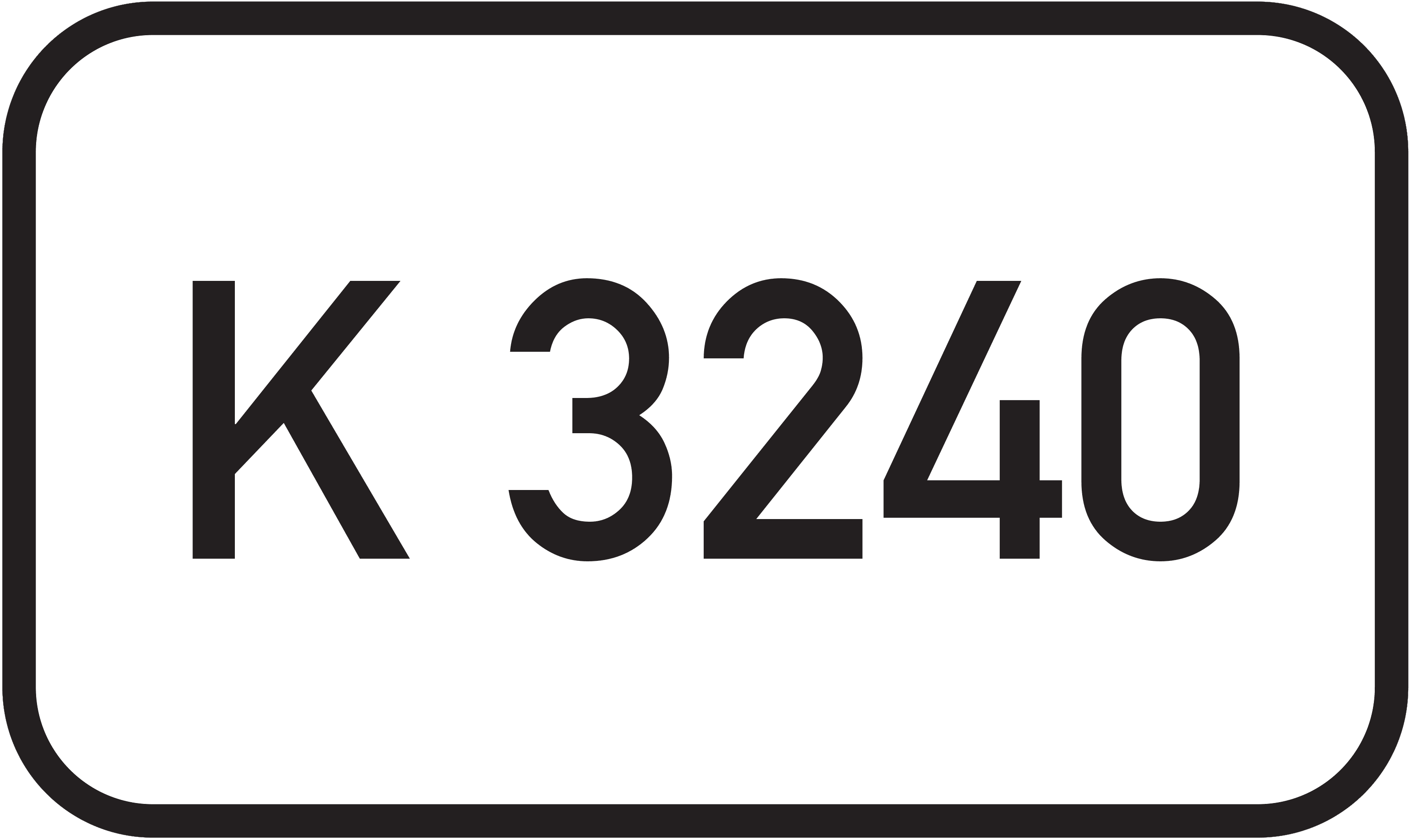 Straßenschild Kreisstraße K 3240