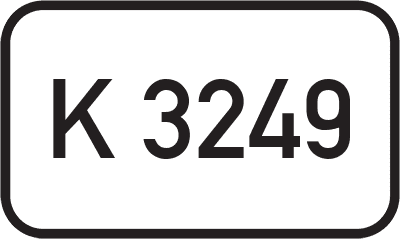 Straßenschild Kreisstraße K 3249