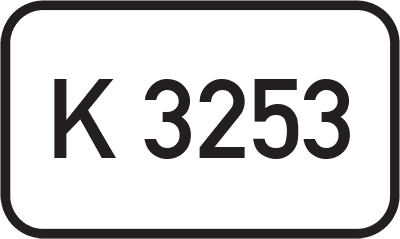 Straßenschild Kreisstraße K 3253