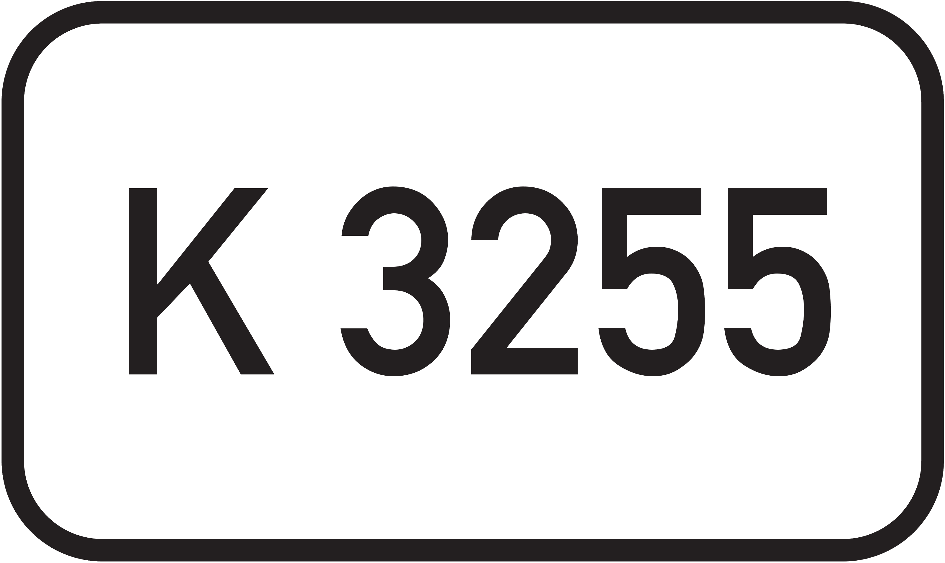 Straßenschild Kreisstraße K 3255