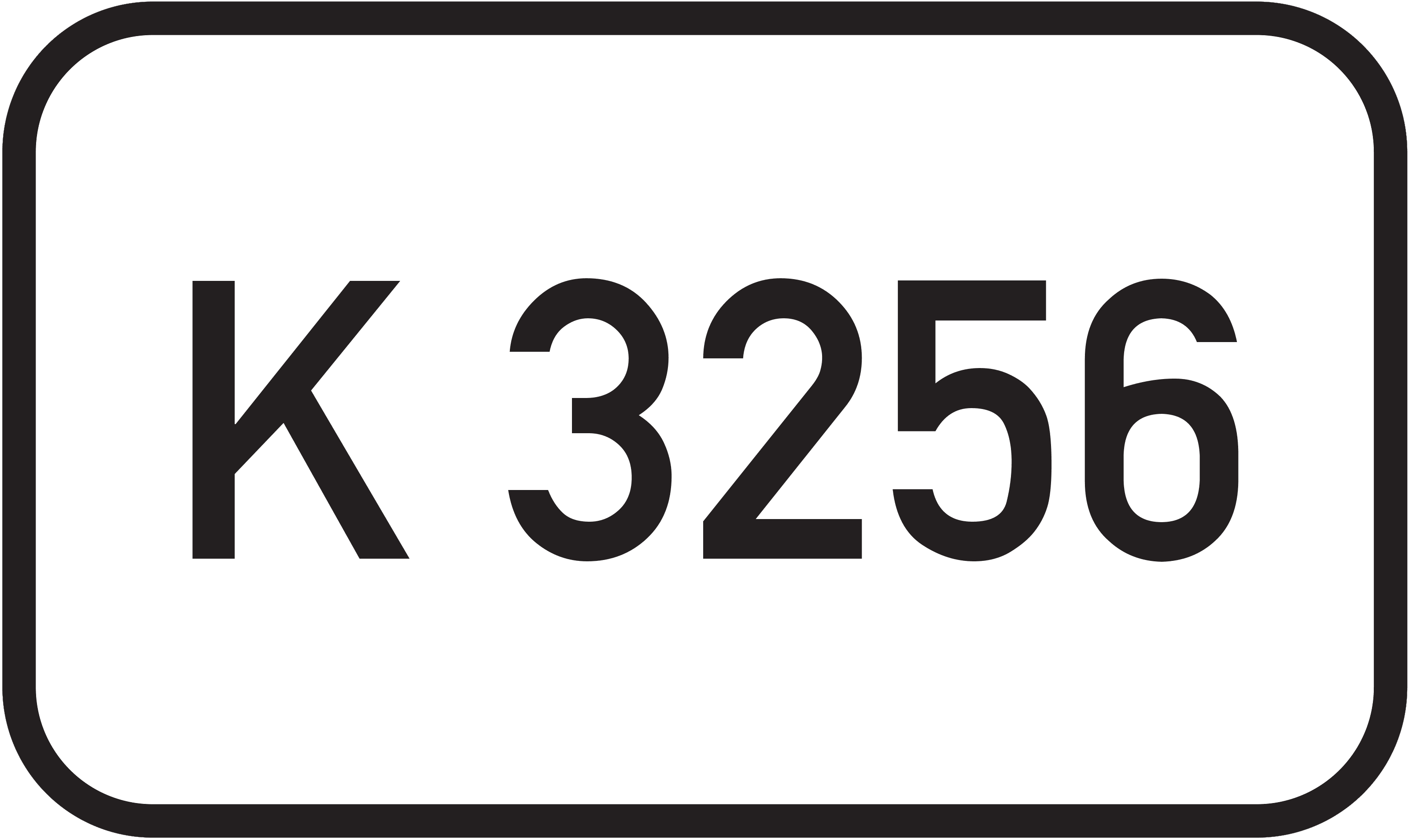 Straßenschild Kreisstraße K 3256