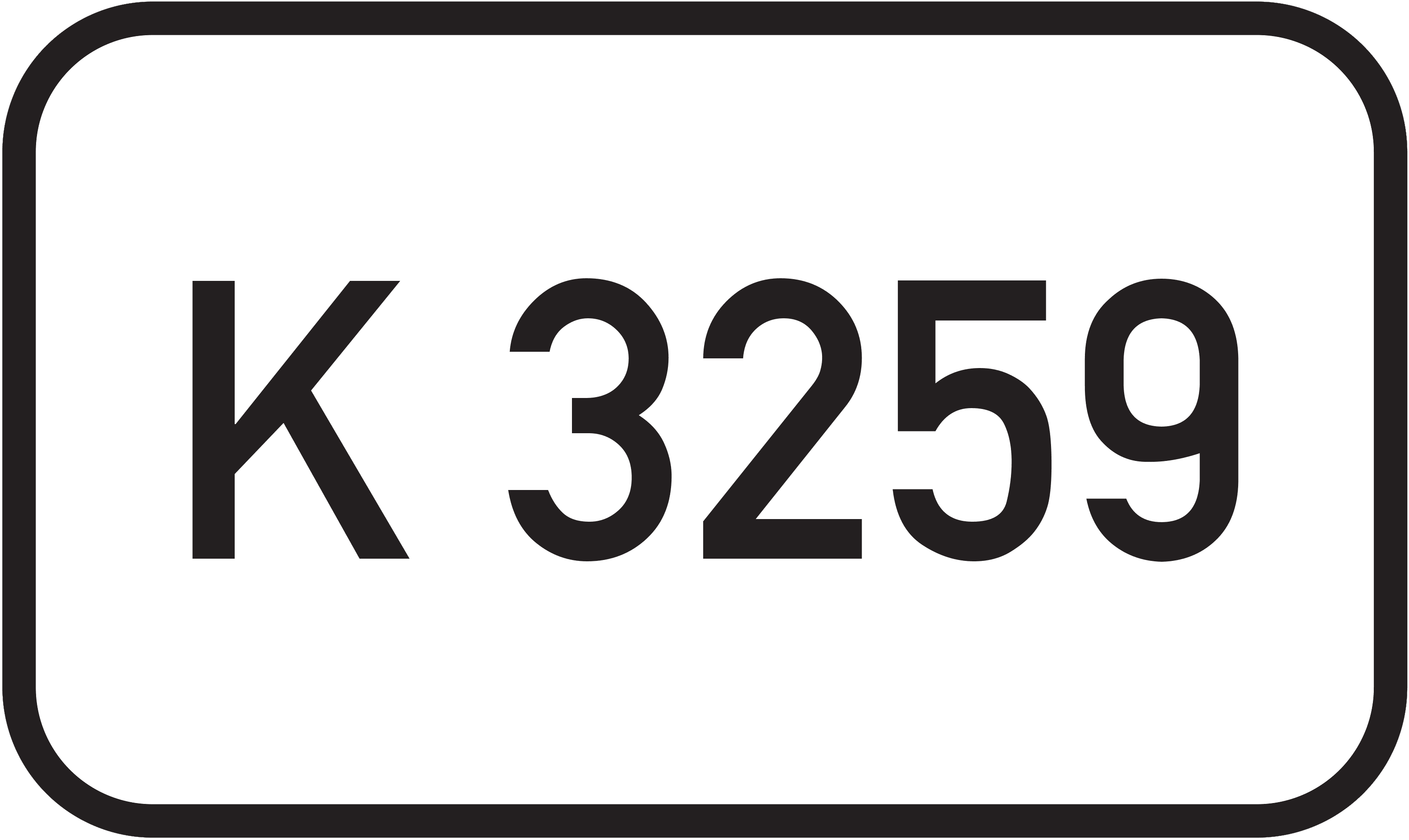 Straßenschild Kreisstraße K 3259