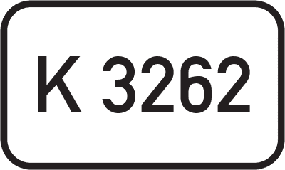 Straßenschild Kreisstraße K 3262