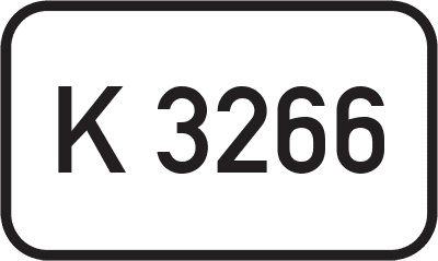 Straßenschild Kreisstraße K 3266