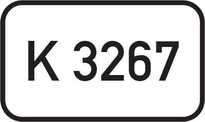 Straßenschild Kreisstraße K 3267