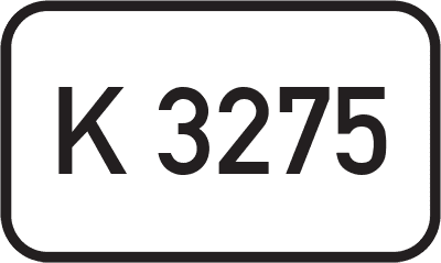 Straßenschild Kreisstraße K 3275