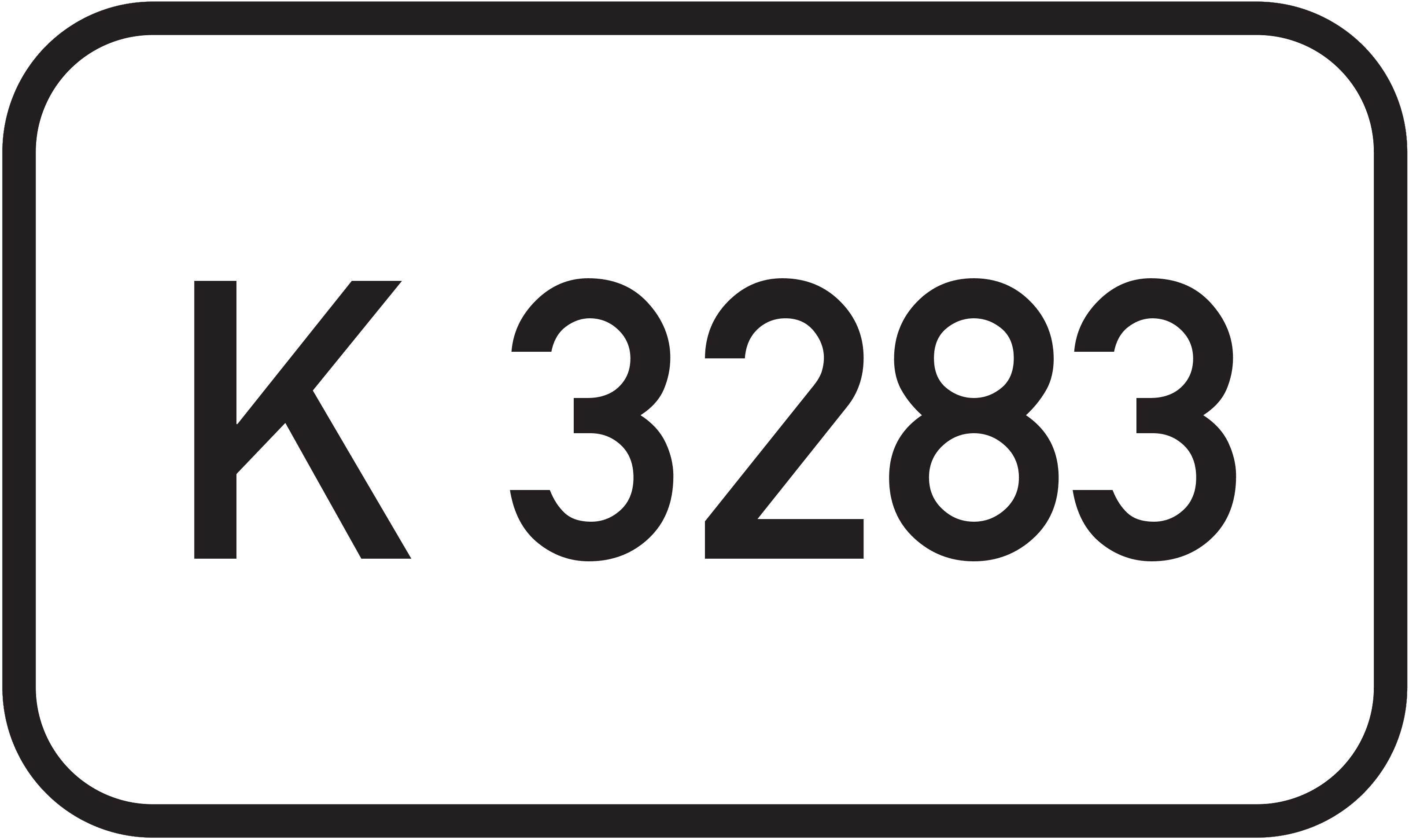 Straßenschild Kreisstraße K 3283