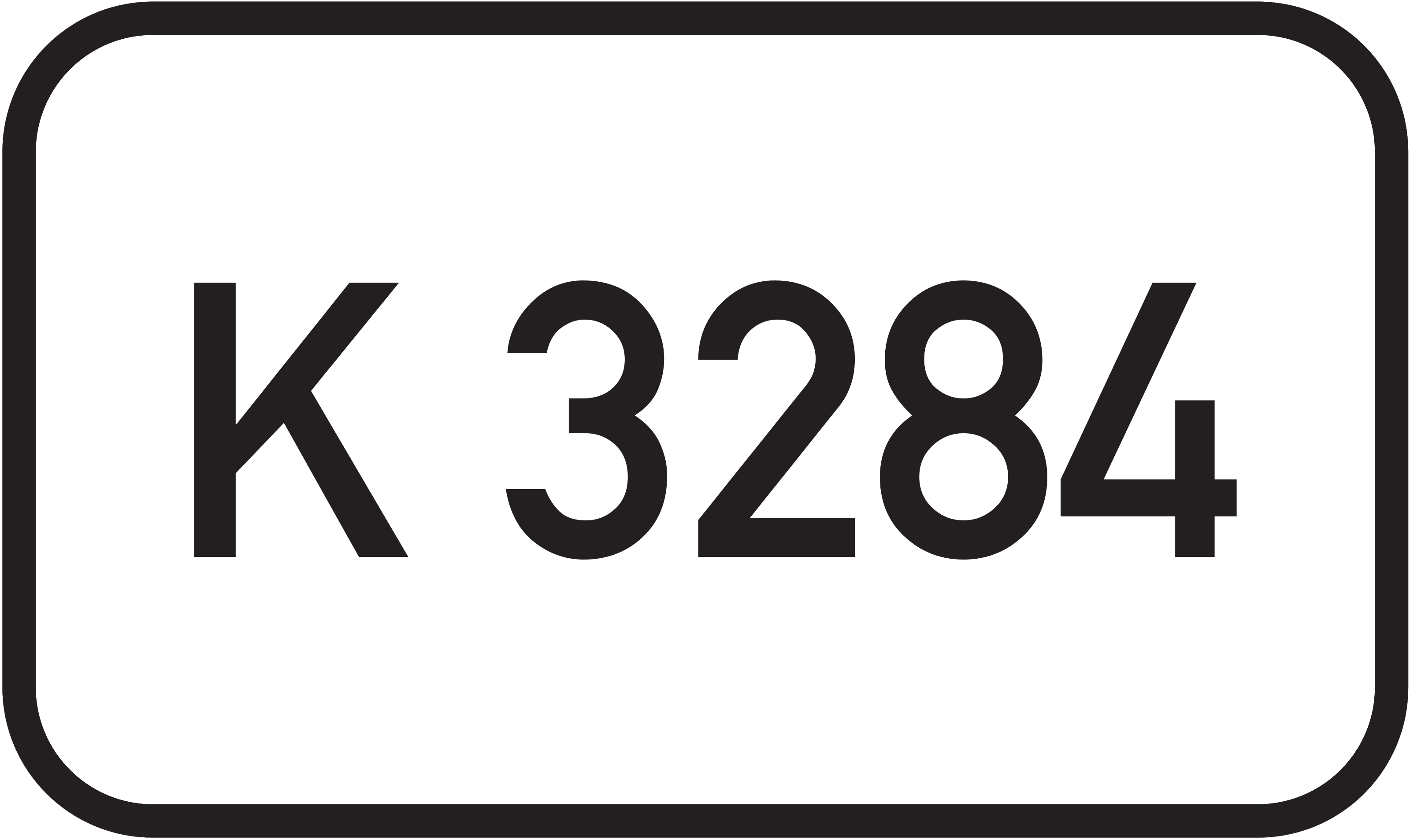 Straßenschild Kreisstraße K 3284