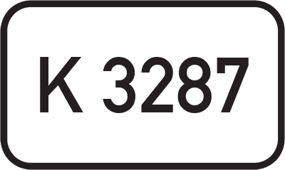 Straßenschild Kreisstraße K 3287