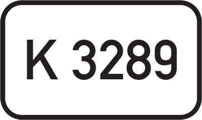 Straßenschild Kreisstraße K 3289