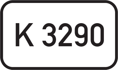 Straßenschild Kreisstraße K 3290