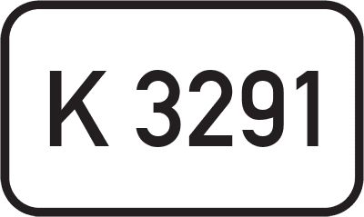 Straßenschild Kreisstraße K 3291