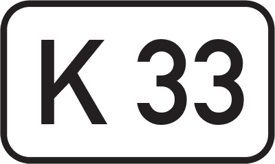 Straßenschild Kreisstraße K 33