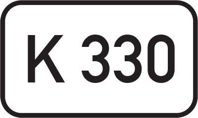 Straßenschild Kreisstraße K 330