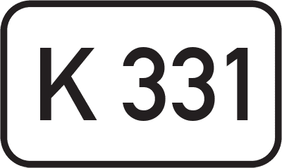 Straßenschild Kreisstraße K 331