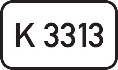 Straßenschild Kreisstraße K 3313
