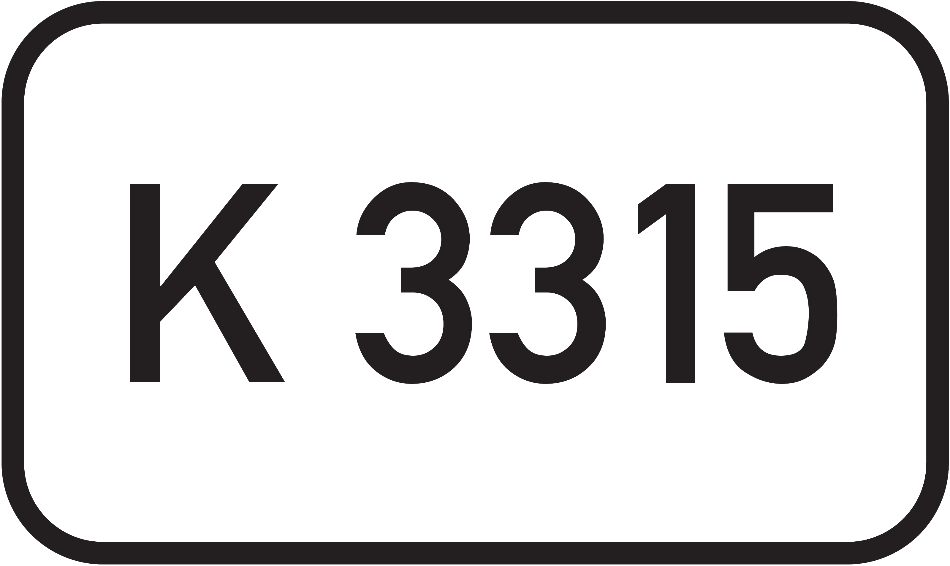 Straßenschild Kreisstraße K 3315