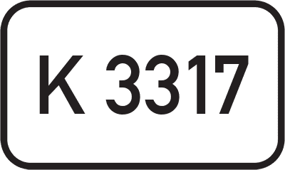 Straßenschild Kreisstraße K 3317