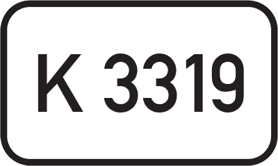 Straßenschild Kreisstraße K 3319