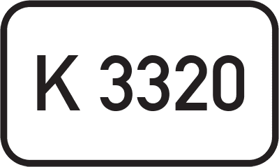 Straßenschild Kreisstraße K 3320